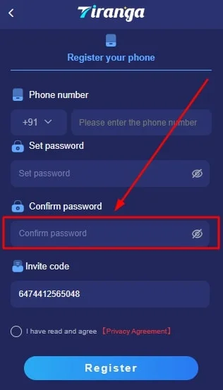 Confirm Password